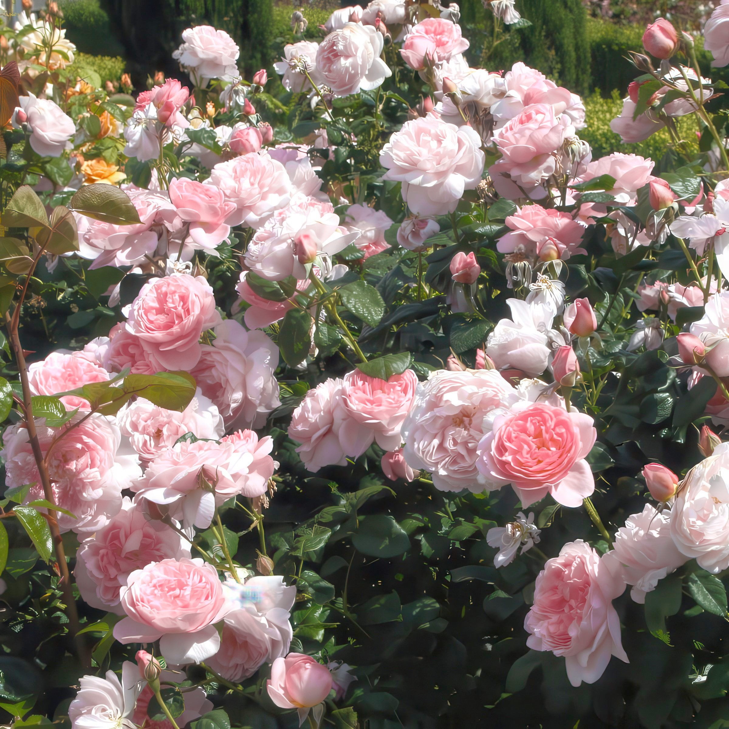 National Plant Network Bare Root Rose Scentables Sunbelt Savannah Hybrid Tea with Pink Flowers