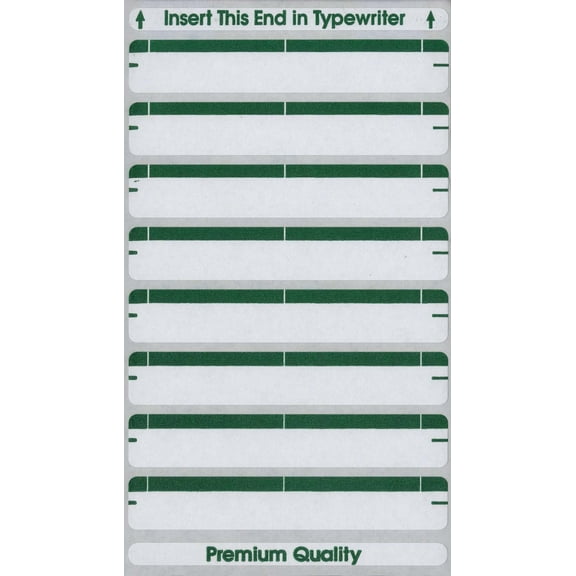 MACO Green File Folder Labels, 9/16" x 3-7/16", 248 per Box