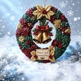 thumbnail image 5 of Christmas Fabric Wreath DIY Kit, Fabric Patchwork Wreath Making Set, Holiday Front Door Wall Hanging Decor for Xmas Home Decor, 5 of 5