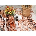 thumbnail image 6 of Furnish My Place Indoor Distressed Bohemian Moroccan Rug with Jute Backing - 3 ft. 6 in. x 5 ft. 6 in., Peach, Traditional, Area Rug for Living Room, Bedroom, Hallway, 6 of 7