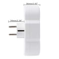 thumbnail image 1 of Hot Sale! Adaptateur de Distribution d'Énergie à Prises de Conversion Russe Blanc, 1 of 8