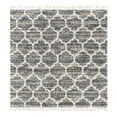 thumbnail image 3 of Unique Loom Hygge Shag Collection Area Rug - Trellis (8' Square Gray/Beige), 3 of 7