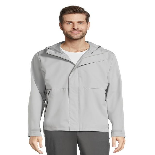 Swiss Tech Men‘s & Big Men‘s Water Resistant Rain Jacket Sizes S-3XL