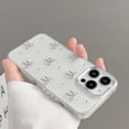 thumbnail image 4 of Compatible with iPhone Case,Luxury Glitter 3D Metal Bowknot,Clear Full Body Protection Soft Shockproof Cover Phone Case (White,iPhone 12), 4 of 6