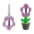 thumbnail image 2 of Dvkptbk crafting scissors Scissors In the Beginning of School Season Flower Modeling Standing foldable Handmade Scissors Cute Paper Cuttings Student Stationery Office Supplies, 2 of 6