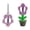 MulticolorB, variant on JoyHoop Flower Shaped Scissors with Stand, Stainless Steel Blades for Paper Cutting and Crafts, Multicolor, 6.14 x 3.15 Inches