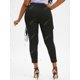 thumbnail image 4 of Pantalones Recortados Encaje Cintura Alta Rosegal  Pantalones de talla grande, 4 of 5