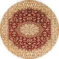 thumbnail image 1 of Ahgly Company Indoor Round Medallion Orange Traditional Area Rugs, 7' Round, 1 of 1