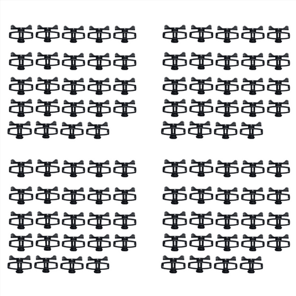 Plastic Electronic Fence Wire Tensioner Livestock Electric Fence Wire Portable Tape Tighteners for Farm Accessories 96Pc