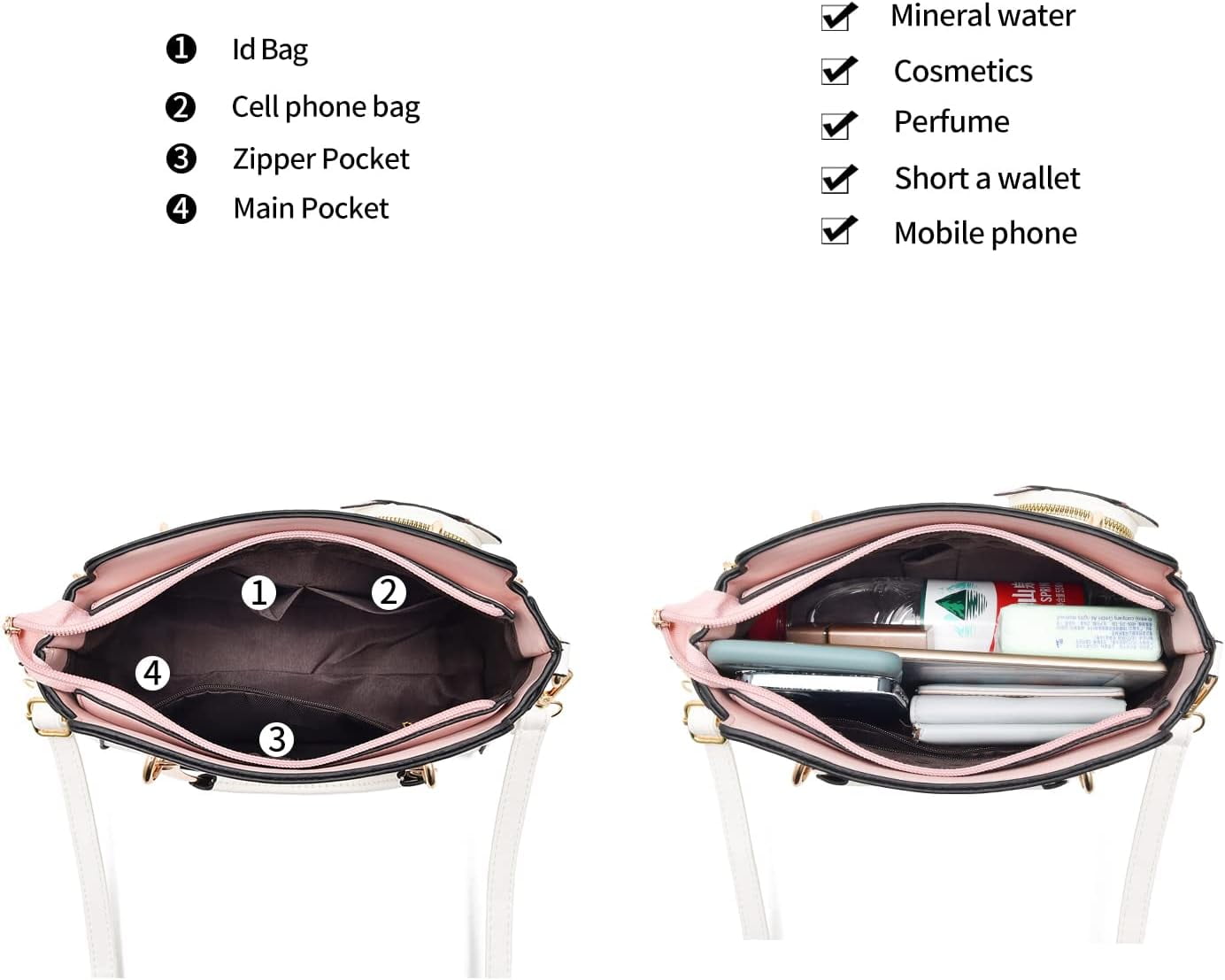 Kwuty Fashion Purses and Handbags for Women Ladies Crossbody Bags Top Handle Satchel Shoulder Bags Small Totes
