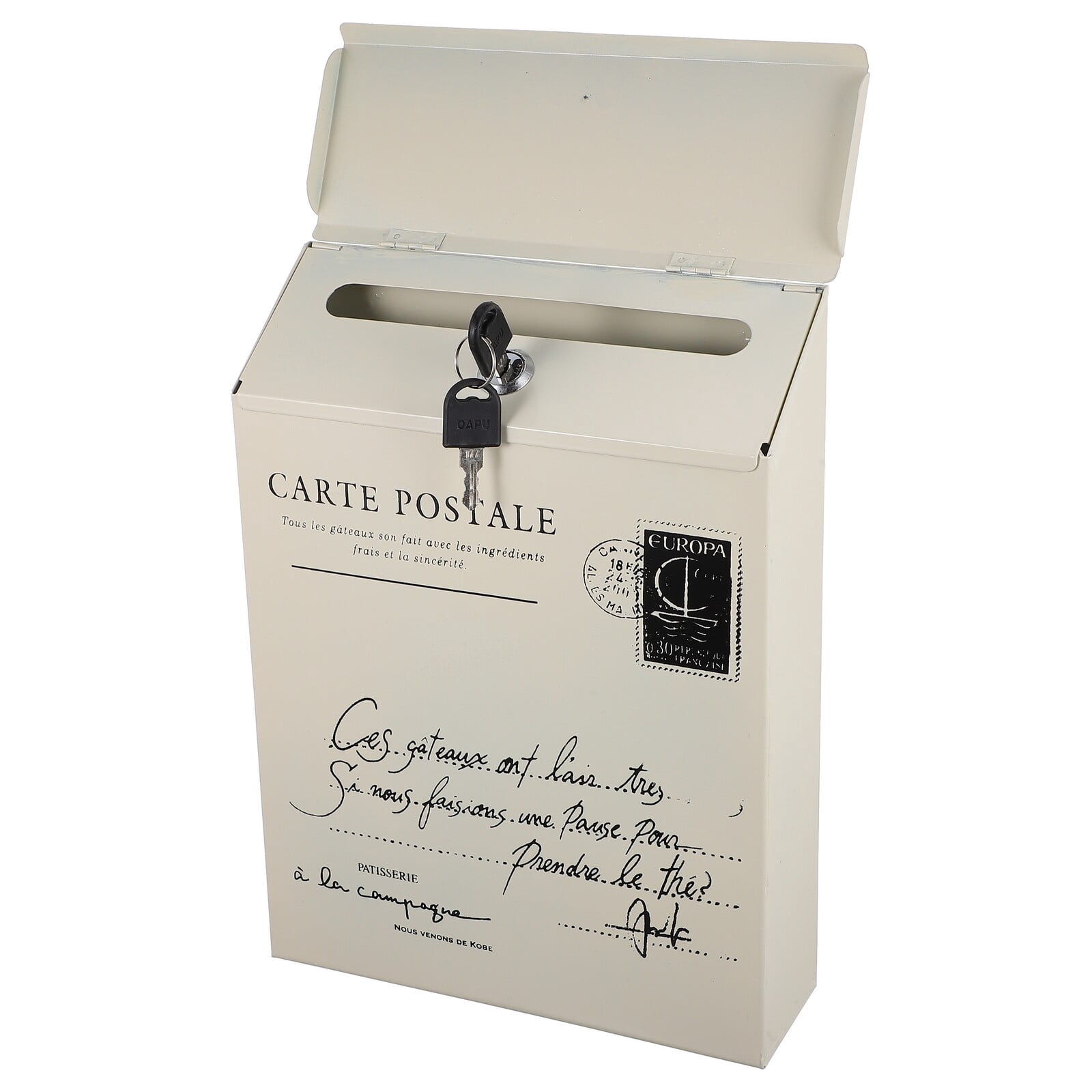 Hytrove Newspaper Mailbox American Style Outdoor Use 2Set 11.51X8.53X2.55Inch