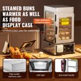thumbnail image 4 of VEVOR Commercial Food Warmer Display 5-Tier Food Steamer Buns Warmer Electric, 4 of 9