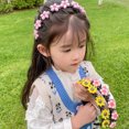 thumbnail image 2 of Kids Children Girls Hair Headbands, Fashion Cute Elastic Resin Flower Shape Wreath Headdress Hair Hoops Hair Accessories for Little Girls Daily Wear, 2 of 8