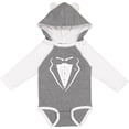 thumbnail image 3 of Inktastic Tuxedo Boys Long Sleeve Baby Bodysuit, 3 of 5