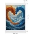thumbnail image 2 of Diamond Art Kits for Adults, Fiery Azure Dragon Dance Ocean 5D Diamond Painting Kits for Adults Beginners, DIY Full Drill Diamond Painting, Gem Art and Crafts 12x16, 2 of 7