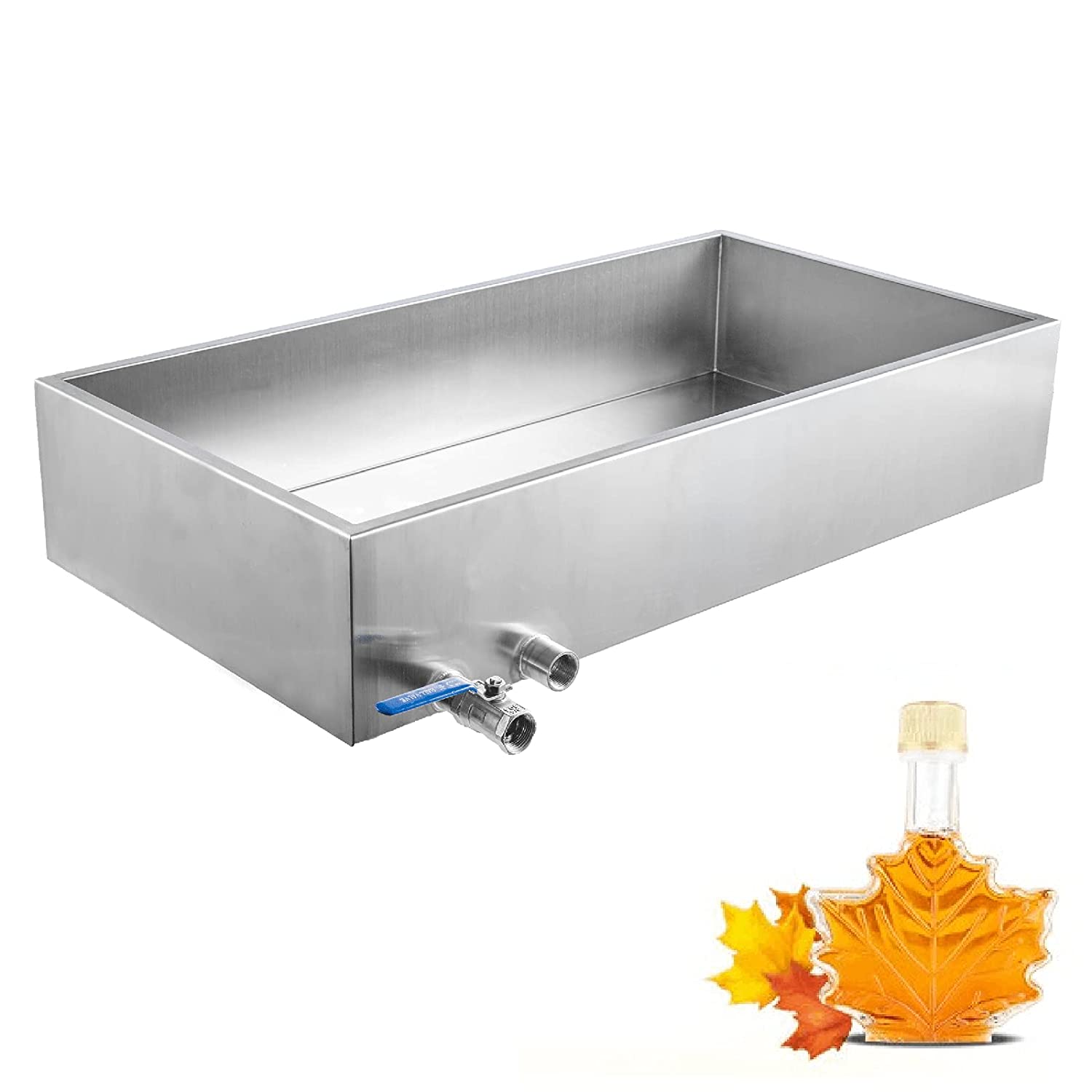 Minneer Maple Syrup Evaporator Pan 30x16x6 inch 304 Stainless Steel