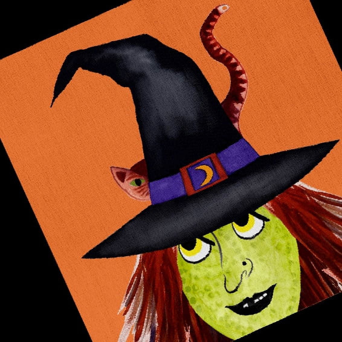 Trick or Treat Framed Witches Hat Halloween Tote Bag