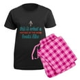 thumbnail image 5 of CafePress - Mother Of The Bride Women's Dark Pajamas - Women's Short Sleeve Print T-Shirt and Pants Dark Cotton Pajama Set, 5 of 7