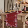 thumbnail image 2 of Table Runners 90 Inches Long Dress Scarves, Independence Day Farmhouse Coffee/Dining/Kitchen Table Runner for Living Room, Red Fireworks Blue Stars Sparklers US Flag 13x90 Inch, 2 of 9