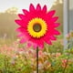 thumbnail image 5 of Flores artificiales, plantas artificiales, flores falsas, flores de imitación, ramo de girasol, molino de viento para seto de jardín exterior bidireccional de 36 cm., 5 of 6