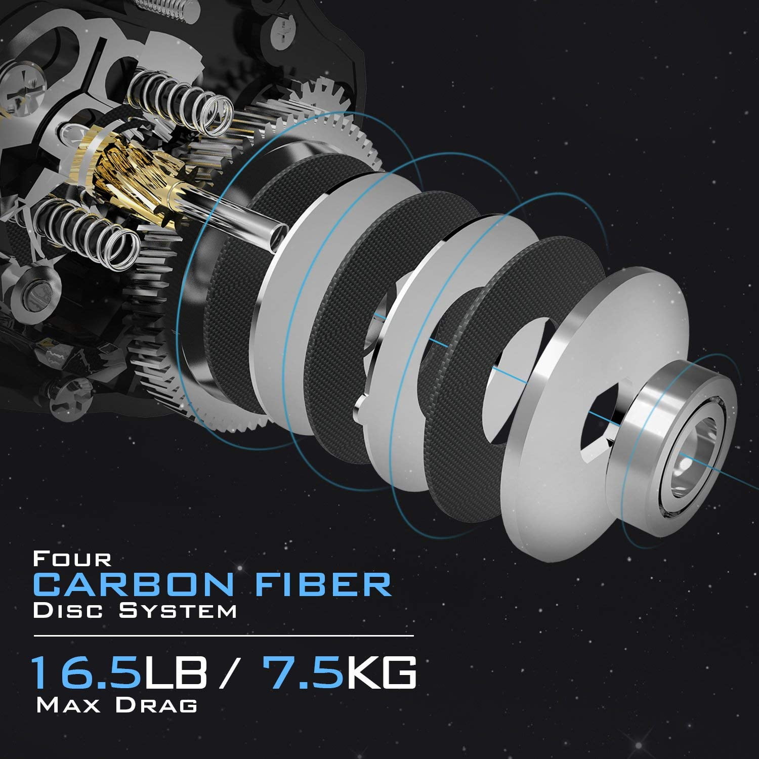 NEW! KastKing Assassin Carbon Baitcasting Reel - 5.7 OZ - 16.5LB Carbon  Fiber Drag - 11+1 BB â€“ Dual Brakes â€“ Affordable! 