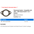thumbnail image 2 of Thermostat Gasket - Compatible with 1981 - 1984 Toyota Starlet 1.3L 4-Cylinder 1982 1983, 2 of 2