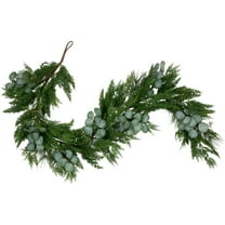 Northlight Real Touch™️ Eucalyptus and Mixed Pine Artificial Christmas Garland - 6' x 8" - Unlit