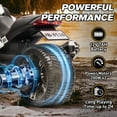 thumbnail image 4 of 12V Kids Ride On ATV Car, MUKIDY 2 Wheeler Motorcycle Electric Vehicle ATV with LED, Music,Ride on Car Toy for Boys and Girls -White, 4 of 10