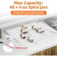 thumbnail image 4 of Clear Spice Drawer Organizer 4 Tier- 2 Set (8 Packs) Rack for Drawer Expandable From 11" to 22" Kitchen Seasoning Organizers and Storage (Jars not included), 4 of 4