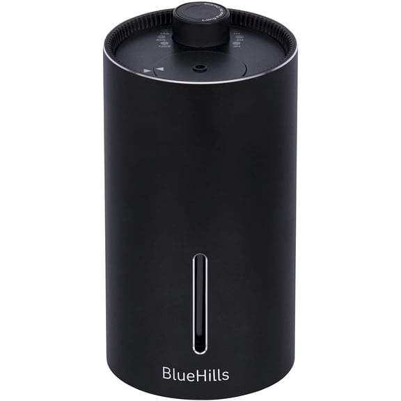 BlueHills Waterless Diffuser Cordless Car Essential Oil Diffuser  - J03 Black