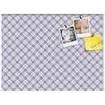 thumbnail image 2 of PinPix 32x24 Custom Cork Bulletin Board Argyle Lilac Poster Board Has a Fabric Style Canvas Finish, Framed in Argyle Lilac, by ArtToFrames (PinPix-639), 2 of 6