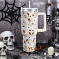thumbnail image 2 of 40 oz Halloween Ghost Tumbler with Handle Lid and Straw - Stainless Steel Insulated Spooky Halloween Ghost Cup Water Bottle Travel Mug Gifts for Women Adults, 2 of 6