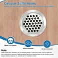 thumbnail image 4 of Uxcell Paquete de 20 Respiraderos Circulares de Soffit, 35mm/1.38 Pulgadas de Malla de Ventilación Redonda de Acero Inoxidable para Baño Hogar/ Oficina/Cocina/Armario/Ropero [Plateado], 4 of 7