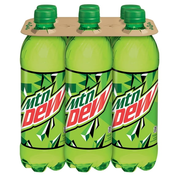 Mtn Dew Soft Drink 6 x 710 mL, Bottles, 6x710mL