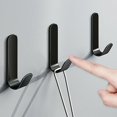 thumbnail image 5 of Estrela Gancho de Pared Adhesivo, 10 Piezas Gancho de Pared Gancho Adhesivo Negro, Gancho Autoadhesivo de Acero Inoxidable, Ganchos de Pared Autoadhesivos para Baño Cocina Oficina, 5 of 5