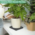 thumbnail image 7 of Uxcell Ceramic Plant Saucer, 4.9 Inch Plant Water Catcher Tray, Plant Pot Saucers for Indoor Plants [Square Black], 7 of 7