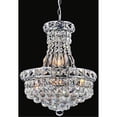 thumbnail image 3 of Cwi Lighting Lustre Mini Lumineux 4 Lumières avec Finition Chrome, 3 of 4