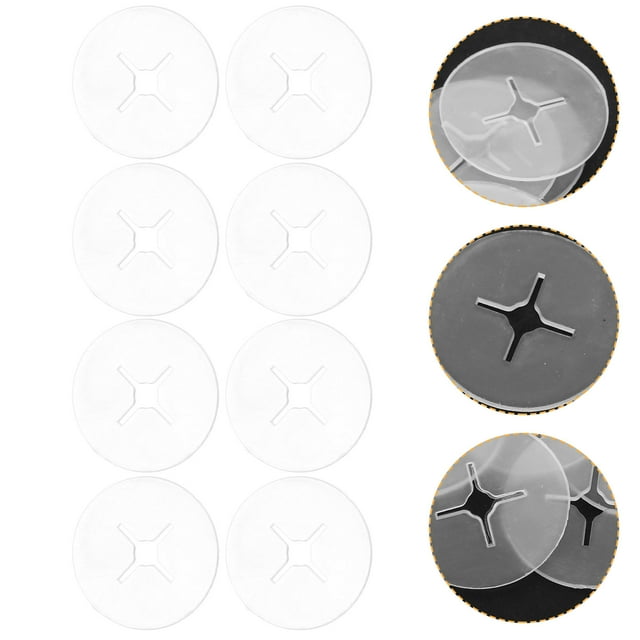 HEANUJJ 100 Disques Ronds pour Crochets de Planche à Piquets et Présentoir de Vente au Détail