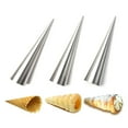 thumbnail image 2 of 12 Uds moldes de bocina de crema de acero inoxidable rollo de bocina formas cónicas de pastelería Croissant DIY molde de conos para hornear, 2 of 10