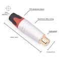 thumbnail image 2 of 2/10 Uds. Conector RCA hembra conector estéreo chapado en oro para Cable Coaxial WDOplteas Para estrenar, 2 of 9