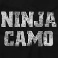 thumbnail image 2 of Camo Ninja Funny Humor Novelty Men's Big & Tall Crewneck Graphic Tee Brisco Brands 2X, 2 of 5