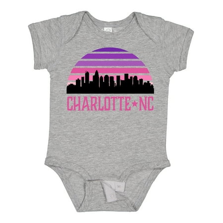 

Inktastic Charlotte North Carolina Gifts Skyline Girls Baby Bodysuit
