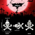 thumbnail image 5 of 100pcs Charms Pendants Heads Dangle Crossbone Charms Horror Pirate Pendants DIY, 5 of 8