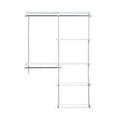 thumbnail image 4 of Kit de armario personalizado de lujo Rubbermaid Configurations, 4-8 pies. Estantería de alambre de metal ajustable, acabado blanco, sistema de organización expandible, hardware incluido, para armario/, 4 of 5
