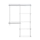 thumbnail image 4 of Kit de armario personalizado de lujo Rubbermaid Configurations, 4-8 pies. Estantería de alambre de metal ajustable, acabado blanco, sistema de organización expandible, hardware incluido, para armario/, 4 of 5
