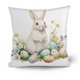 thumbnail image 1 of Uuiauoio Easter Bunny Rabbit Pillow Case Colorful Bunny Throw Pillow Cover Spring Holiday Decorative Throw Pillow Easter Pillowcase Square Cushion Cover for Couch, 1 of 6