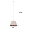 thumbnail image 4 of 204078A-Eglo Lighting-CorettoP - 1 Light Pendant-12.01 Inch Tall and 15.75 Inch Wide-Matte White/Pastel Apricot/Copper Finish, 4 of 7