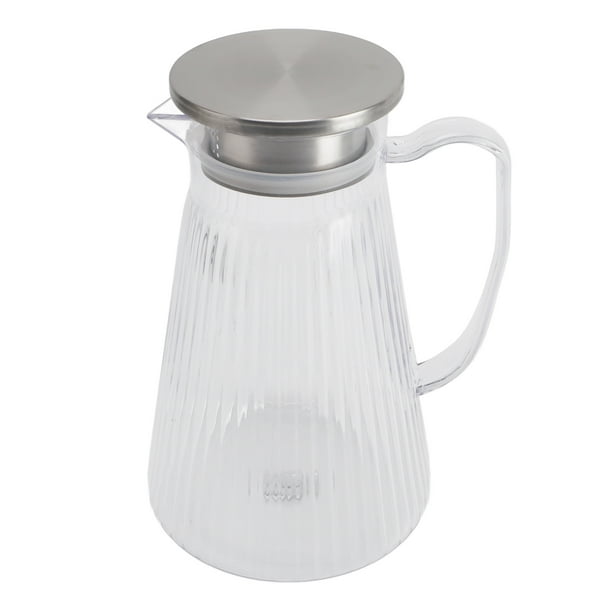 1500ml Jarra De Agua Acrílica, Garrafa De Vidro, Jarra De Bebidas, Resiste Hasta 100 Grados Celsius Con Asa Y Tapa, Para Café Frío, Té Helado, Jugo, Leche
