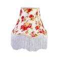 thumbnail image 2 of Gazechimp European Lampshade Replacement Fringe Lamp Shade for Home Bedroom Restaurant Red, 2 of 8