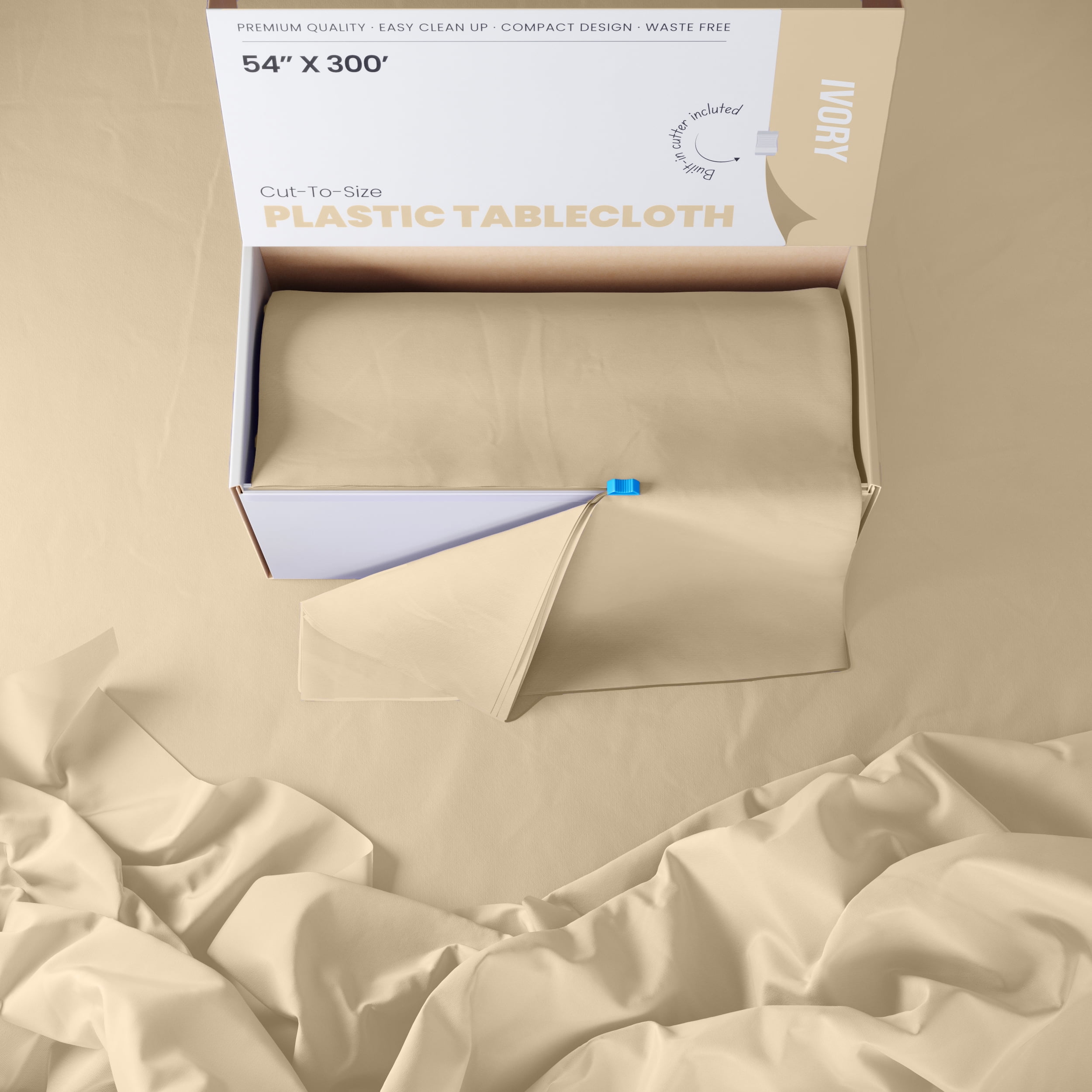 Exquisite, Plastic Tablecloth Roll, 54